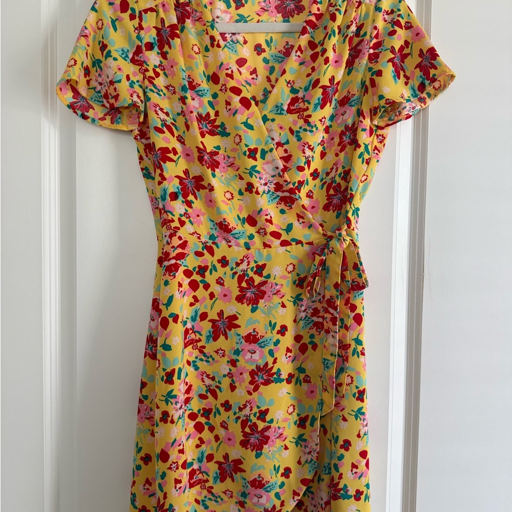 J Crew Floral Wrap Dress